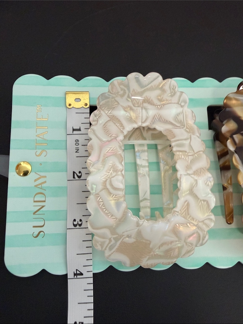 Sunday State | Neutral Iridescent Flat Lay Claw Clip Set 🤎 - Picture 6 of 6